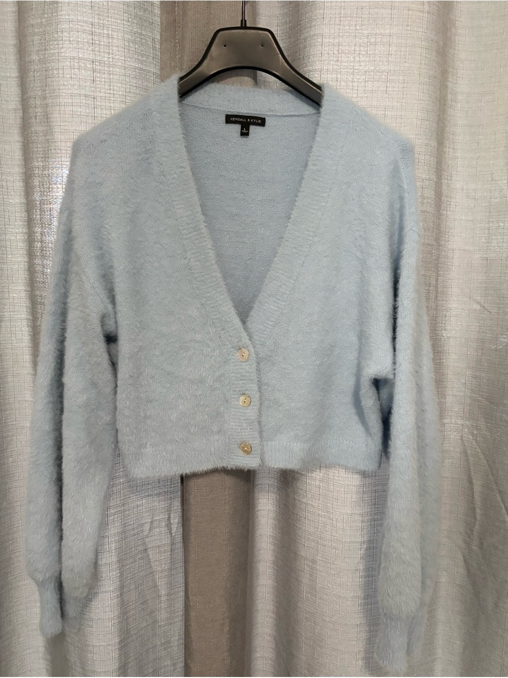 Kendall + Kylie Fuzzy Knit Cardigan & Cami Set
